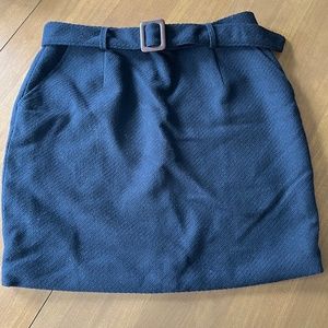 NWT Kiel James Patrick - The Belted Darling Skirt, Navy Size 12